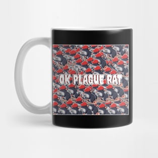 OK Plague Rat Red Hat Crowd Design Square Mug